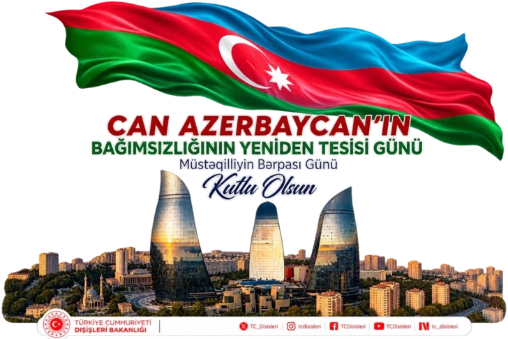 Media.az - Новости Азербайджана - МИД Турции поздравил Азербайджан с Днем восстановления независимости