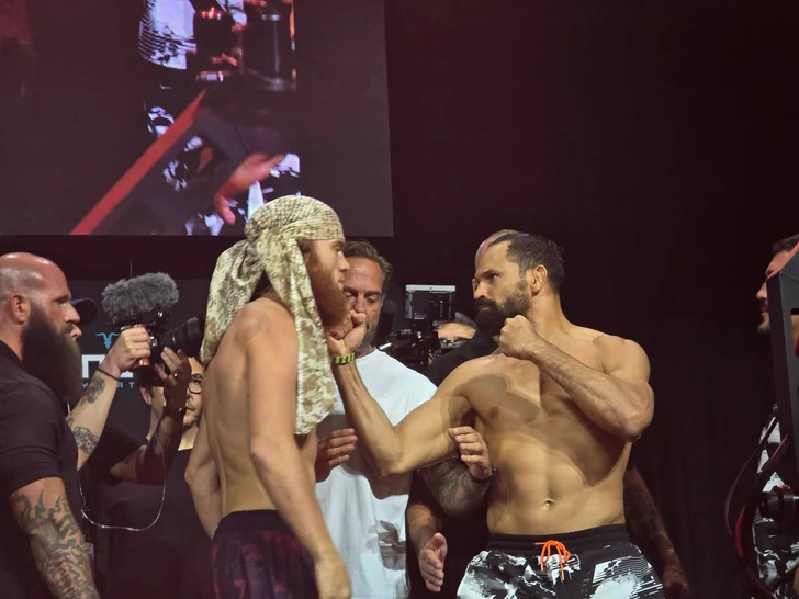 Media.az - Новости Азербайджана - Перед UFC Fight Night в Баку состоялись торжественная церемония взвешивания и битва взглядов