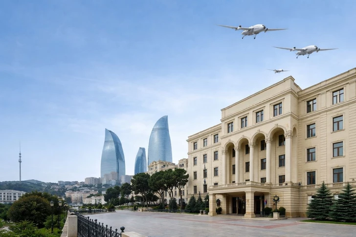 Минобороны Азербайджана предупреждает: в 16:00 в небе над Баку пролетят БПЛА