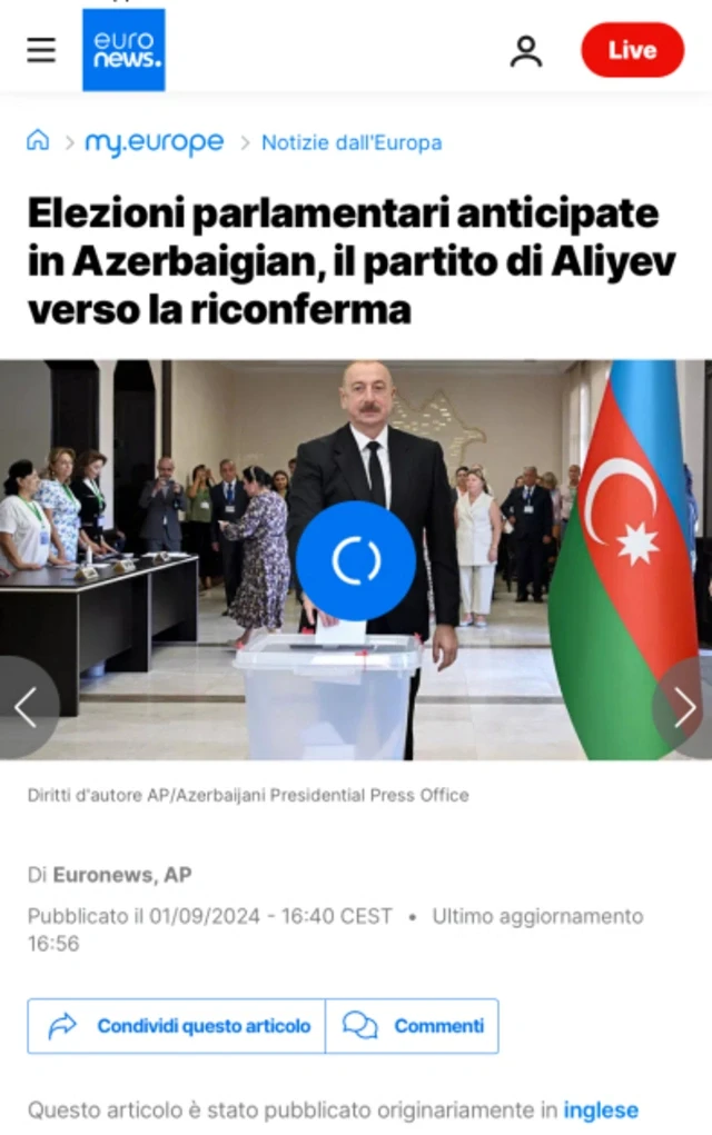 Media.az - Новости Азербайджана - Внеочередные парламентские выборы в Азербайджане - в центре внимания международной прессы