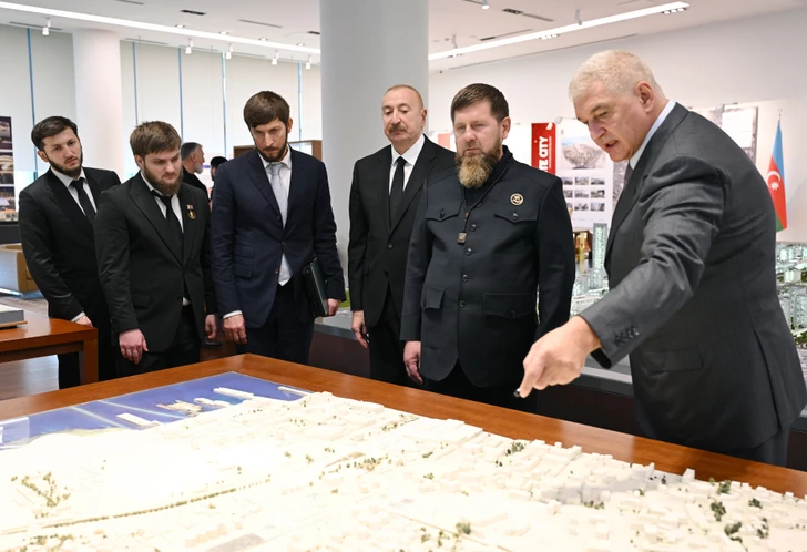 Media.az - Новости Азербайджана - Ильхам Алиев и Рамзан Кадыров побывали в «Белом городе Баку»