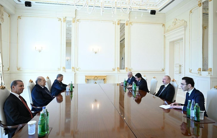 Президент Ильхам Алиев принял председателя Сената Египта