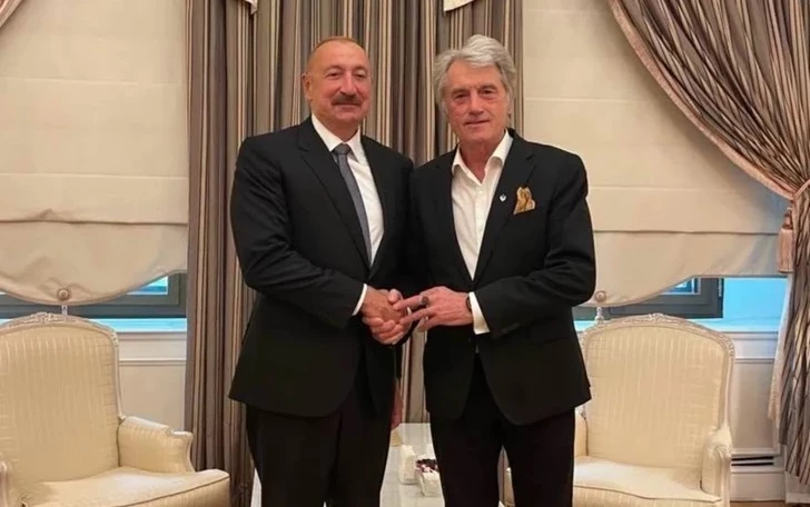 Виктор Ющенко поблагодарил Ильхама Алиева за поддержку Украины