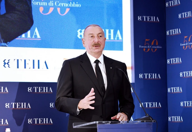 Media.az - Новости Азербайджана - Президент Ильхам Алиев на Международном форуме Черноббио