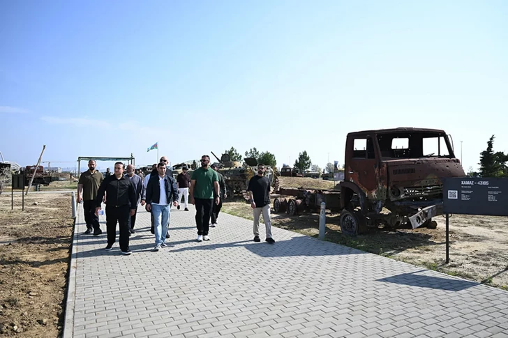 Media.az - Новости Азербайджана - Участники учений «Встреча соколов - 2026» посетили в Баку Парк военных трофеев