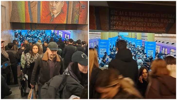 Media.az - Новости Азербайджана - Движение поездов в Бакинском метро полностью восстановлено, задержек нет