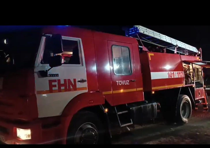 В товузском селе произошел пожар, полностью уничтоживший местное кафе