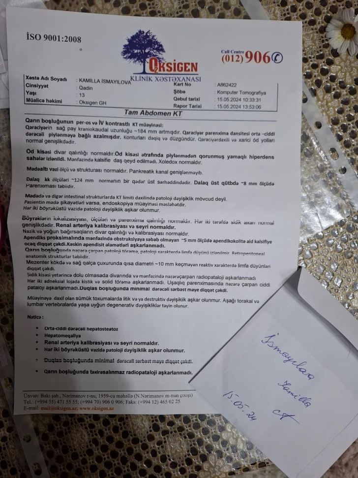 Media.az - Новости Азербайджана - Не могу продолжить лечение дочери. ПРИЗЫВ О ПОМОЩИ матери-одиночки