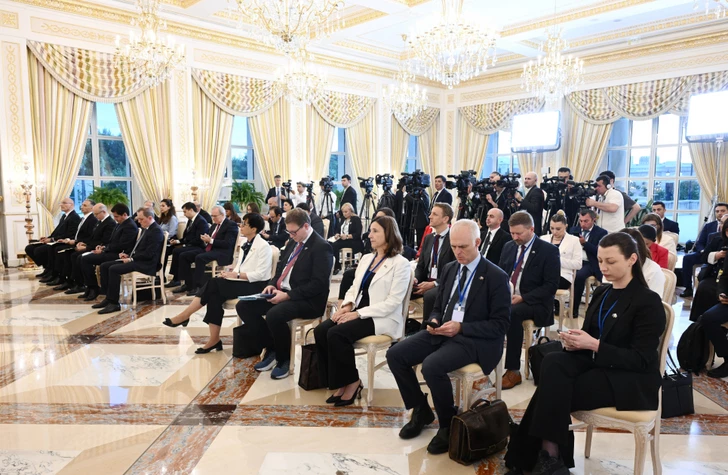 Media.az - Новости Азербайджана - Президент Ильхам Алиев и президент Европейской комиссии выступили с заявлениями для прессы