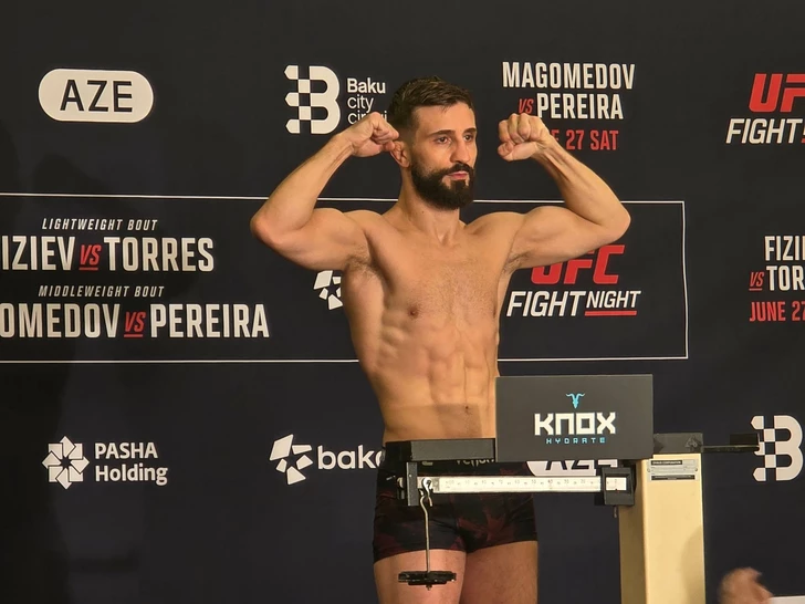 Media.az - Новости Азербайджана - Перед UFC Fight Night Baku состоялась официальная церемония взвешивания