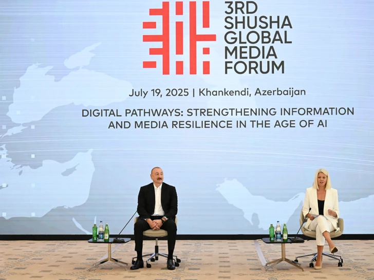 Media.az - Новости Азербайджана - Ильхам Алиев выступил на открытии  III Шушинского глобального медиафорума