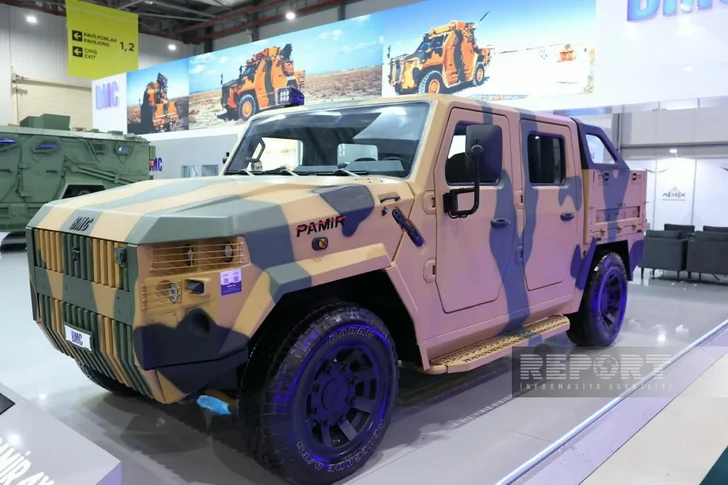Media.az - Новости Азербайджана - Тактическое транспортное средство Турции PAMİR 4x4 представлено на выставке в Баку