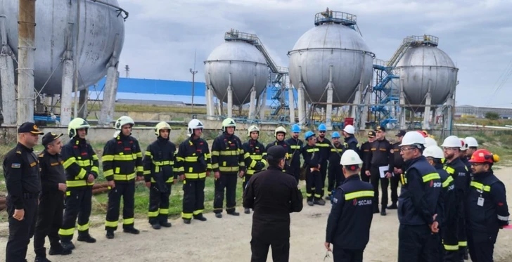 На заводе SOCAR в Сумгайыте проверили готовность к чрезвычайной ситуации