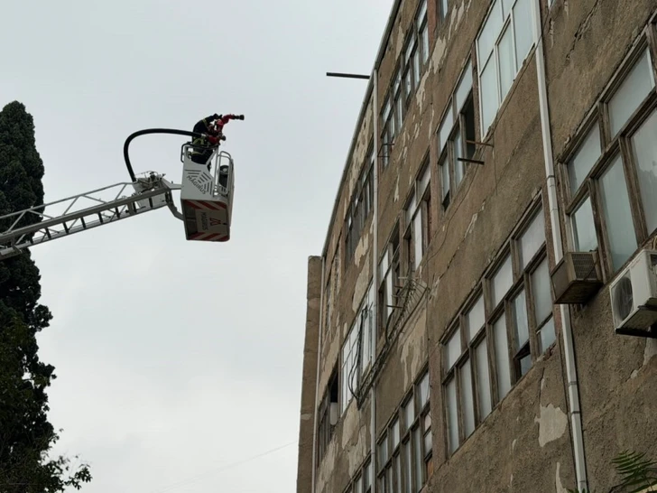 Media.az - Новости Азербайджана - МЧС Азербайджана организовало противопожарные учения на телекоммуникационном объекте в Гяндже