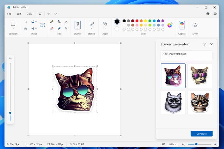 Для Windows 11 представили новые ИИ-функции в Paint, «Блокноте» и «Ножниц»