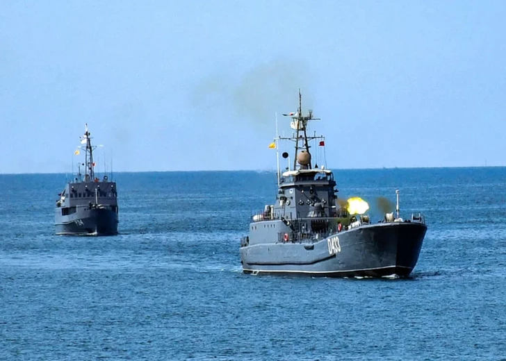 Media.az - Новости Азербайджана - Военные корабли Азербайджана уничтожили разведгруппы условного противника