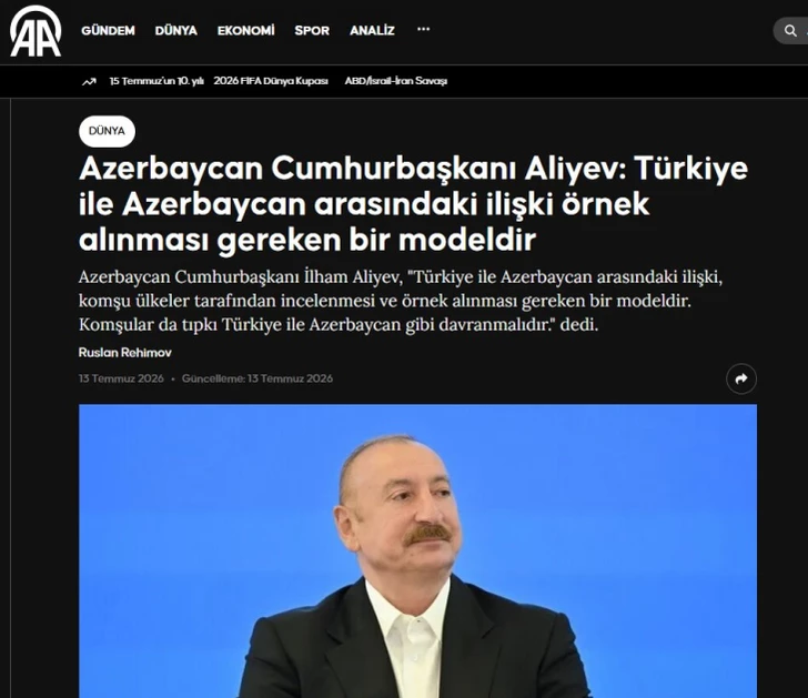 Media.az - Новости Азербайджана - Турецкие СМИ широко осветили выступление Ильхама Алиева на IV Шушинском глобальном медиафоруме