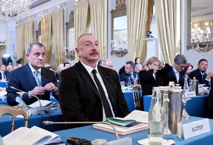Президент Ильхам Алиев на Международном форуме Черноббио