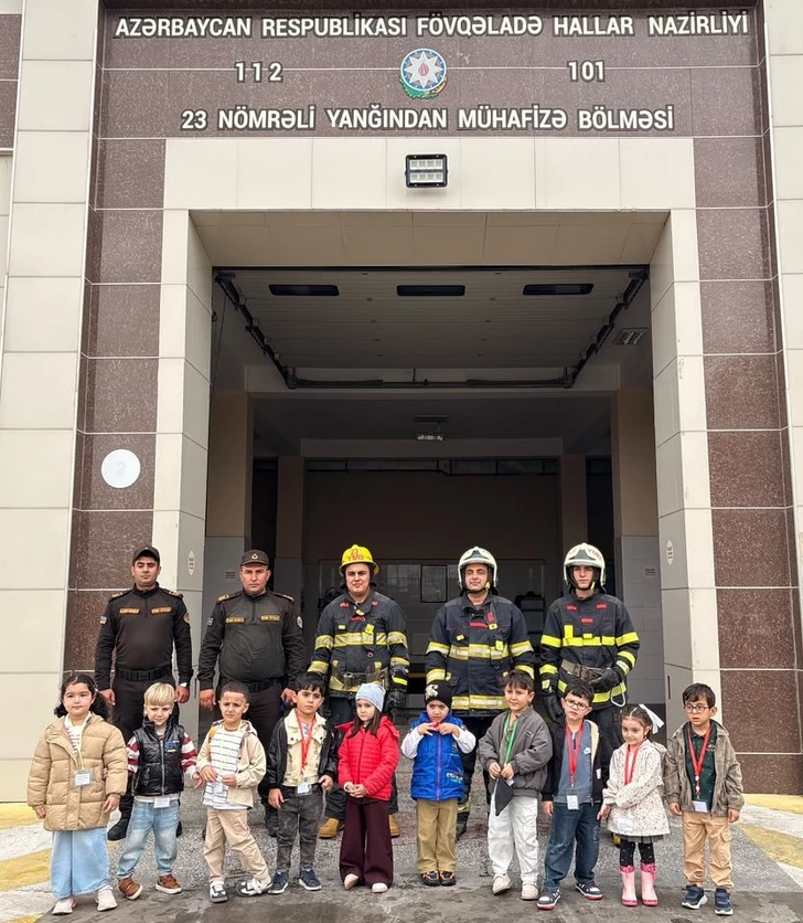 Media.az - Новости Азербайджана - Пожарные подразделения Баку, Сумгайыта и Астары провели дни открытых дверей для детей