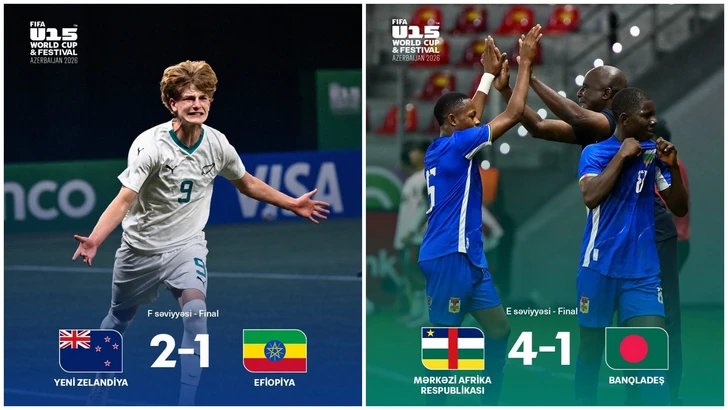 Определились победители дивизионов F и E на Чемпионате мира и Фестивале FIFA U-15 2026 в Баку