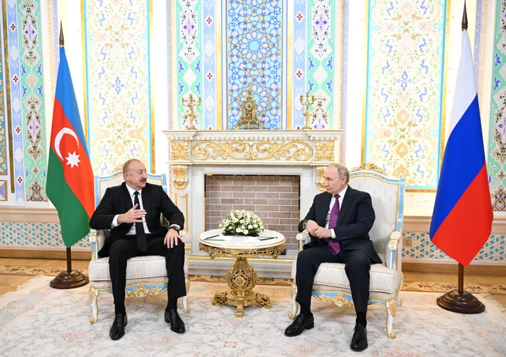 Media.az - Новости Азербайджана - Встреча Ильхама Алиева Владимиром Путиным в Душанбе|Media.az