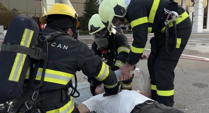 Media.az - Новости Азербайджана - МЧС провело пожарные учения в Габалинском аэропорту