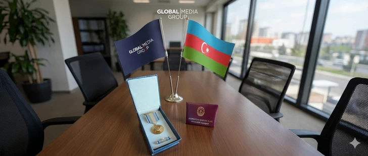 55 сотрудников Global Media Group удостоены юбилейной медали к 150-летию азербайджанской прессы