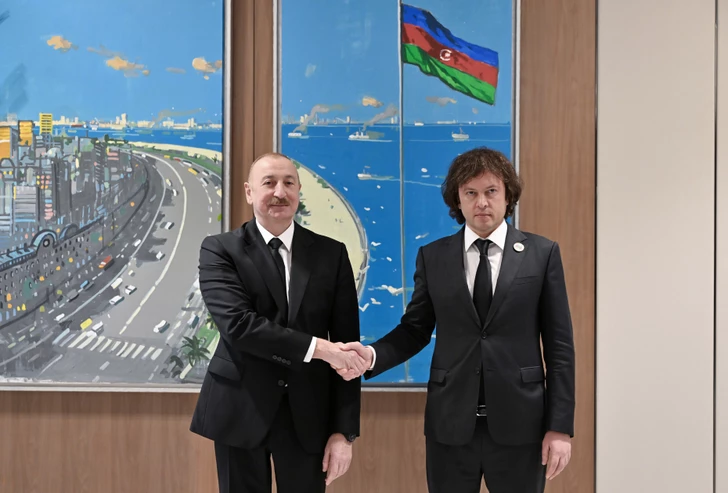 Media.az - Новости Азербайджана - Ильхам Алиев провел встречу с премьер-министром Грузии
