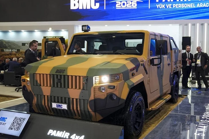 Тактическое транспортное средство Турции PAMİR 4x4 представлено на выставке в Баку