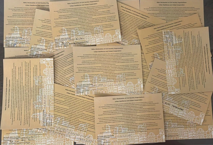 569 НПО из 103 стран подписали Бакинскую декларацию в связи с WUF13