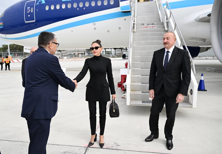 Media.az - Новости Азербайджана - Президент Ильхам Алиев прибыл в Нью-Йорк