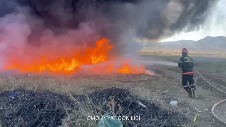 В Шамкирском районе произошёл пожар в теплице