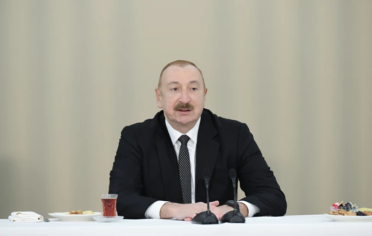 Media.az - Новости Азербайджана - Президент поучаствовал в открытии 2го жилого комплекса в Агдаме