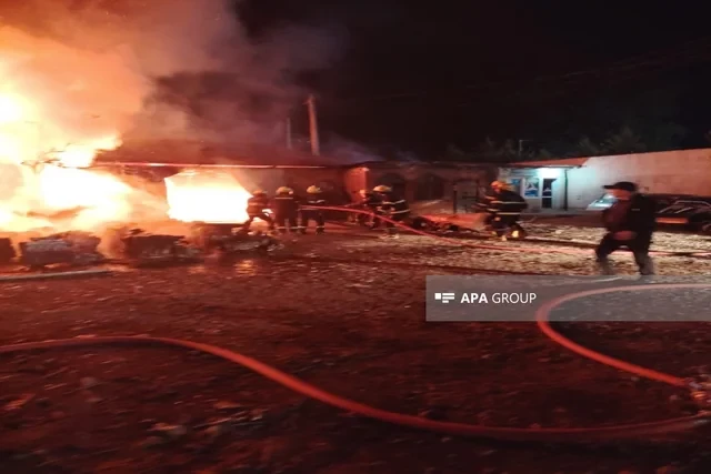Media.az - Новости Азербайджана - В Исмайыллинском районе произошел сильный пожар в автомастерской