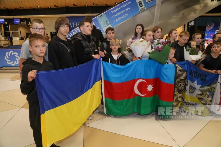 Media.az - Новости Азербайджана - Очередная группа украинских детей прибыла в Азербайджан на реабилитацию