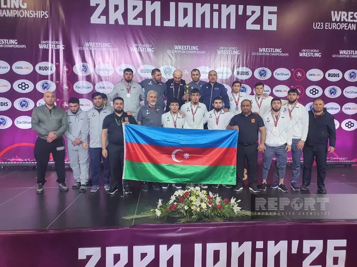 Сборная Азербайджана по вольной борьбе заняла второе место на ЧЕ в Сербии