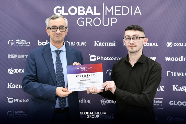 Media.az - Новости Азербайджана - Итоги Медиа Академии «Global Media Group»: 8 будущих специалистов получили сертификаты