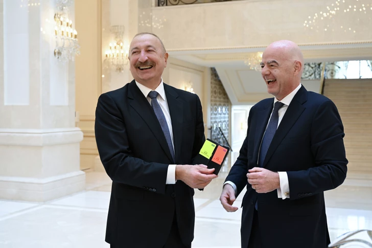 Media.az - Новости Азербайджана - Ильхам Алиев принял президента ФИФА Джанни Инфантино
