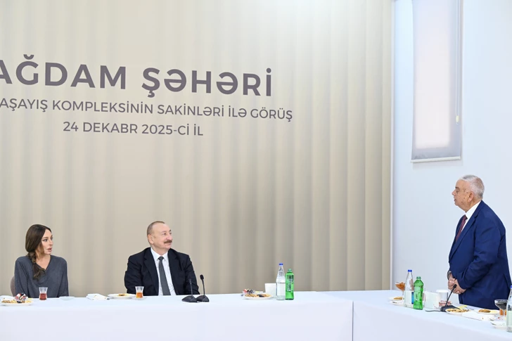 Media.az - Новости Азербайджана - Президент поучаствовал в открытии 2го жилого комплекса в Агдаме