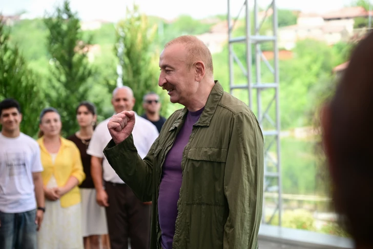 Media.az - Новости Азербайджана - Президент Ильхам Алиев посетил село Гузейхырман Ходжавендского района