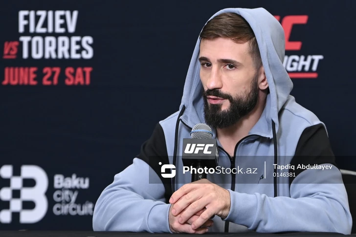 Азербайджанский боец UFC Назим Садыхов: Готов выложиться полностью - я уверен в победе