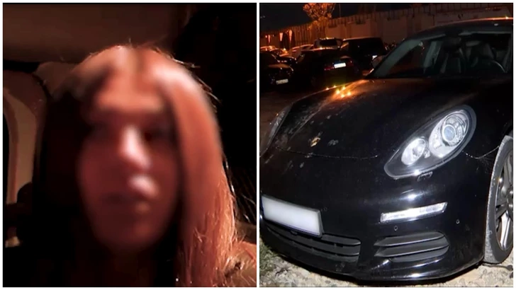 В Баку арестована женщина-водитель, устроившая пьяный дрифт на Porsche