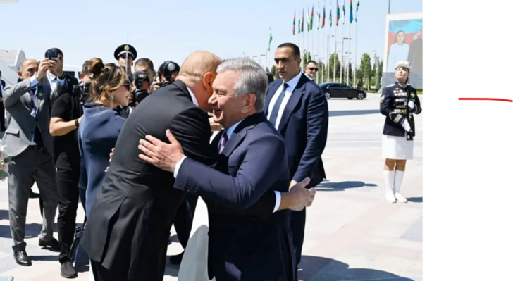 Шавкат Мирзиёев поделился публикацией в связи с визитом президента Ильхама Алиева в Узбекистан