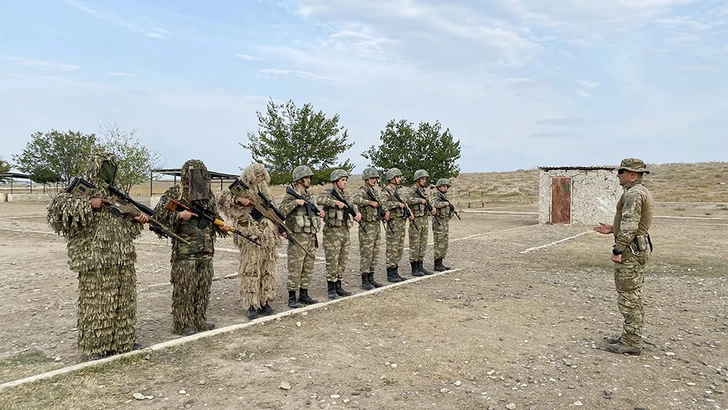 Учебные сборы военнообязанных проходят в воинской части Сил спецназначения Азербайджана