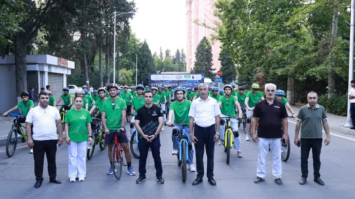 В рамках Cyber Summer School 2026 в Мингячевире прошел велопробег
