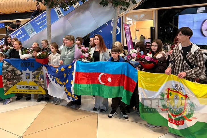 Очередная группа украинских детей прибыла в Азербайджан на реабилитацию