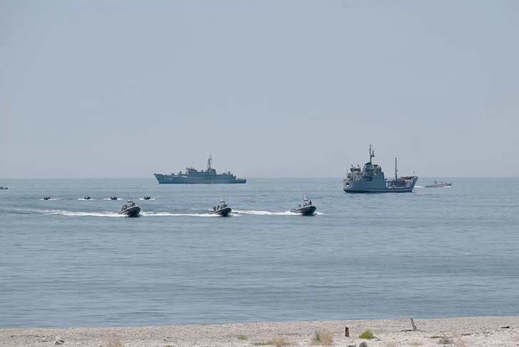 Media.az - Новости Азербайджана - Азербайджанские ВМС провели тактические учения с участием ВВС и Береговой охраны
