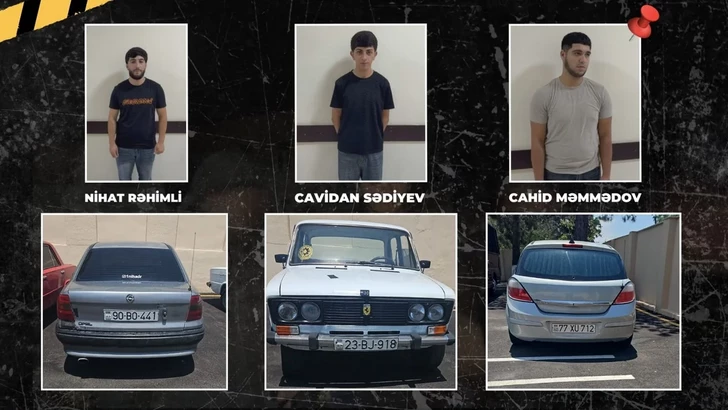 В Гёйчае арестованы автохулиганы