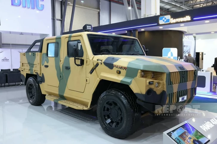 Media.az - Новости Азербайджана - Тактическое транспортное средство Турции PAMİR 4x4 представлено на выставке в Баку