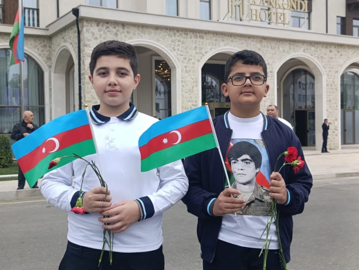 Media.az - Новости Азербайджана - Минута молчания и шествие: в Ханкенди почтили память шехидов